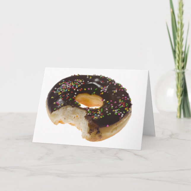 Doughnut with a bite off card (Front)