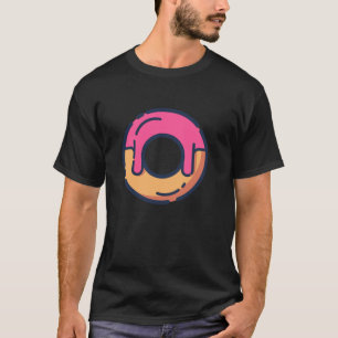 Doughnut with colourful icing motif for men women T-Shirt