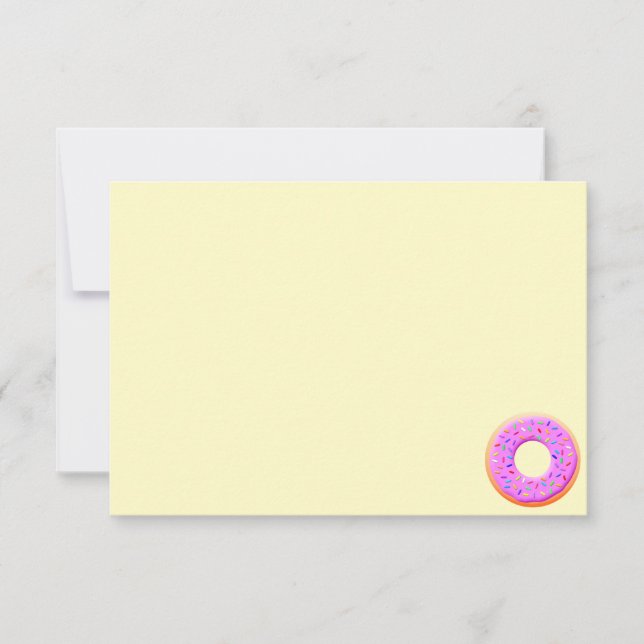 Doughnut With Sprinkles Drawing Card (Front)