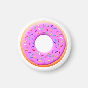 Doughnut With Sprinkles Drawing Magnet
