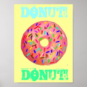 Doughnut With Sprinkles Poster