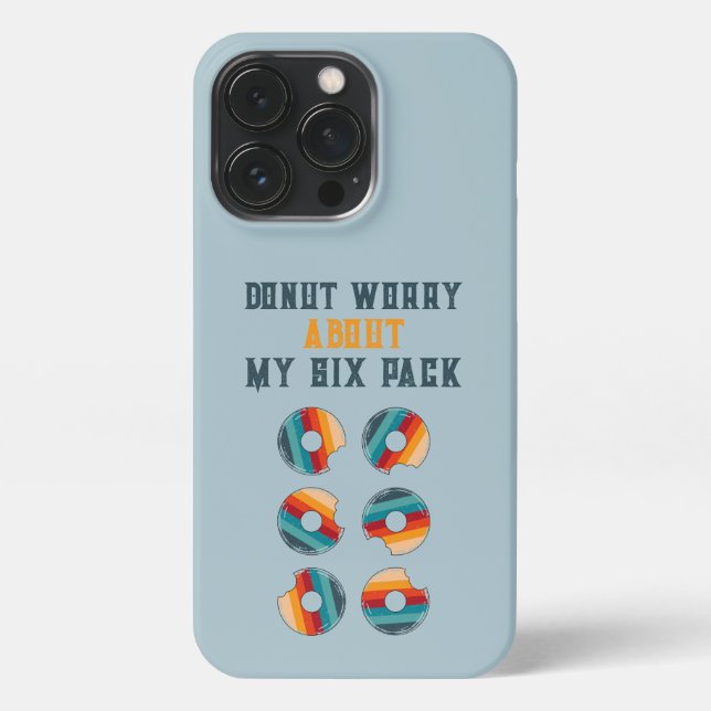 Doughnut Worry About My Six Pack Retro Phone Case (Back)