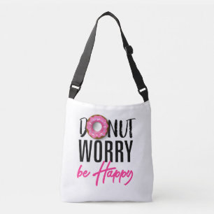Doughnut Worry be Happy Crossbody Bag