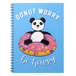 Doughnut Worry Be Happy II Notebook