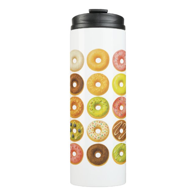 Doughnut Worry, be Happy! Thermal Tumbler (Front)
