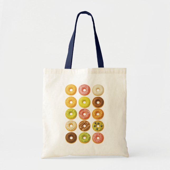 Doughnut Worry, be Happy! Tote Bag (Front)