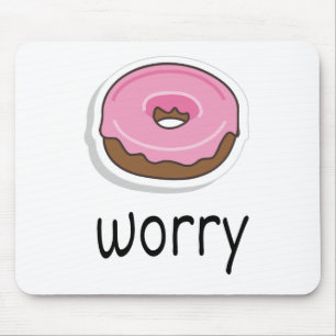 Doughnut worry, Doughnut Worry, Pink Frosting Mouse Pad