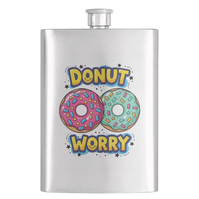 Doughnut Worry Flask (Front)