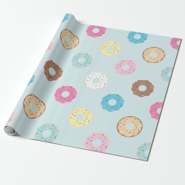 Doughnut Wrapping Paper (Unrolled)