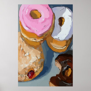 Doughnuts add text poster