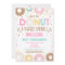Doughnuts And Diapers Baby Sprinkle Invitation