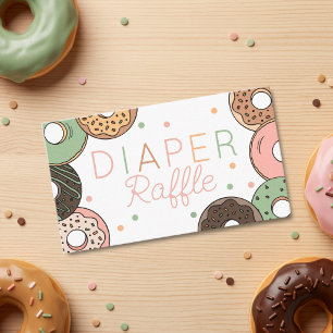 Doughnuts and Diapers Diaper Raffle Card