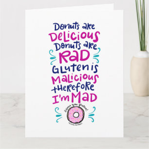 Doughnuts Are Delicious Card