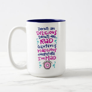 Doughnuts Are Delicious Two-Tone Coffee Mug