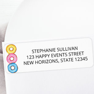 Doughnuts Baby Sprinkle Return Address Label