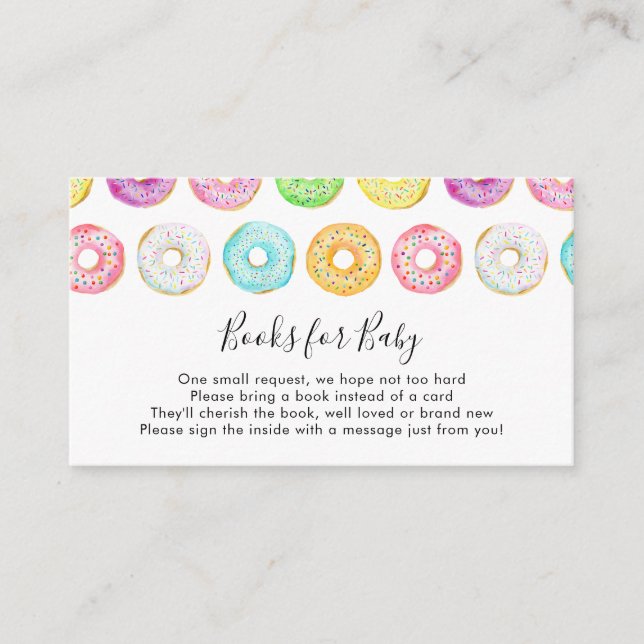 Doughnuts Books for Baby insert card (Front)