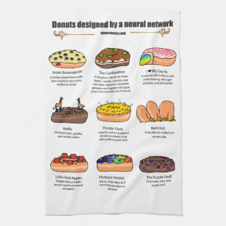 Doughnuts by AI Weirdness - Kitchen Towel