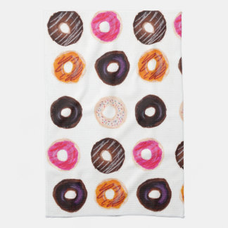 Doughnuts By the Dozens Tea Towel