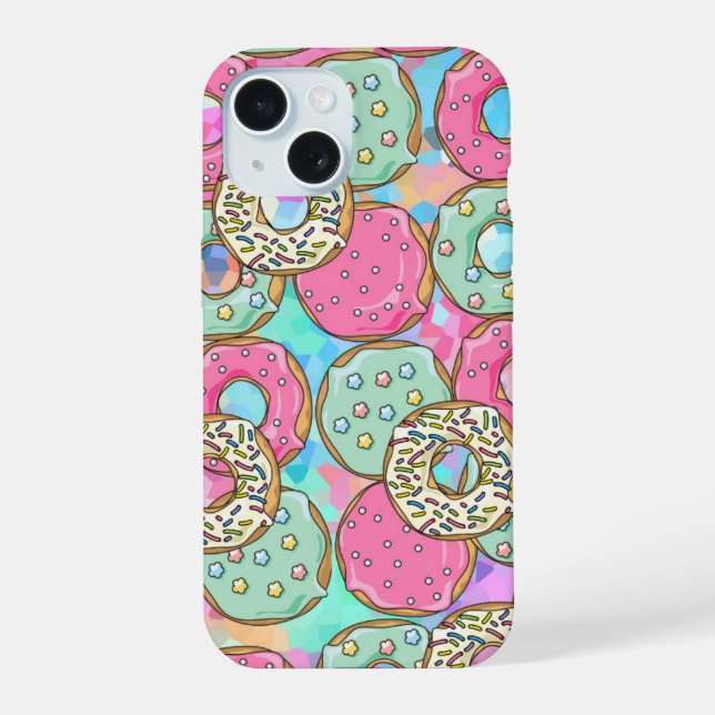Doughnuts, cakes, kitchen iPhone 15 case (Back)