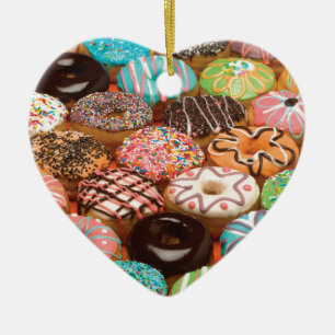 doughnuts ceramic ornament