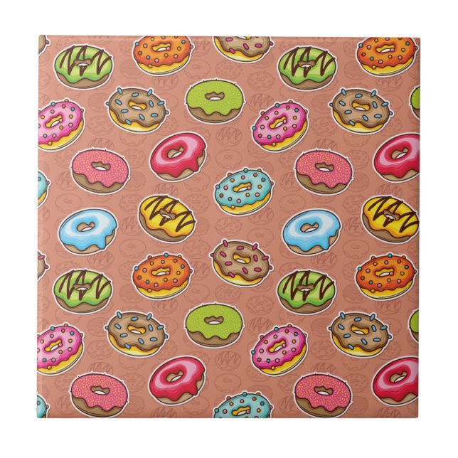 Doughnuts  ceramic tile (Front)