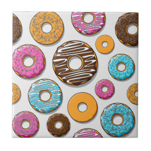 Doughnuts Ceramic Tile