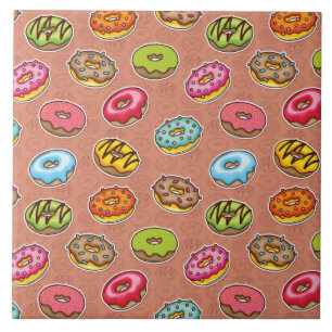 Doughnuts ceramic tile