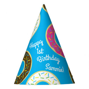 Doughnuts Colourful Doughnuts1st Birthday Party Th Party Hat