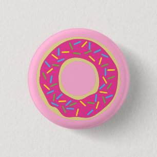 Doughnuts Colourful Doughnuts 1st Birthday Party 3 Cm Round Badge