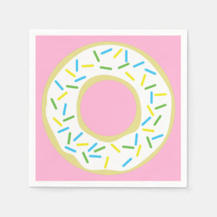 Doughnuts Colourful Doughnuts 1st Birthday Party T Napkin