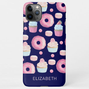 Doughnuts, cupcakes and macarons iPhone 11Pro max case