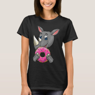 Doughnuts Cute Giant Rhino Mania Unique T-Shirt