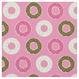 Doughnuts Cute Kids Colourful Food Doughnuts Fabric