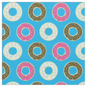 Doughnuts Cute Kids Colourful Food Doughnuts Fabric