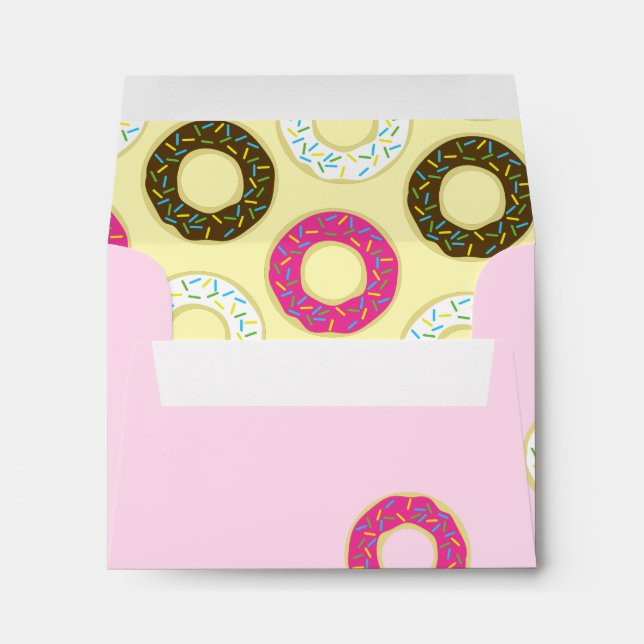 Doughnuts Cute Kid's Envelope (Back (Bottom))