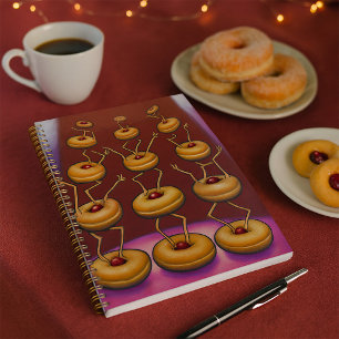 Doughnuts Dancing Whimsical Doughnut Characters Planner