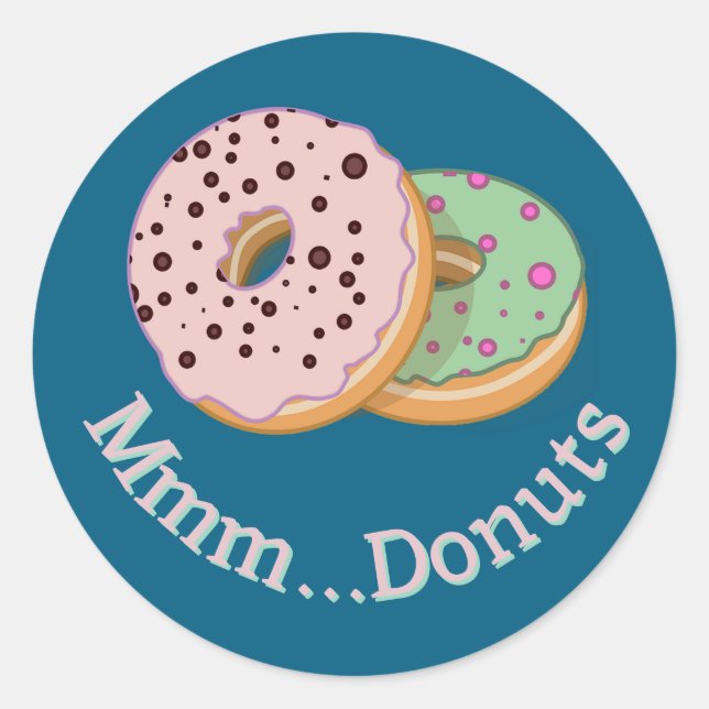 Doughnuts Design Stickers (Front)