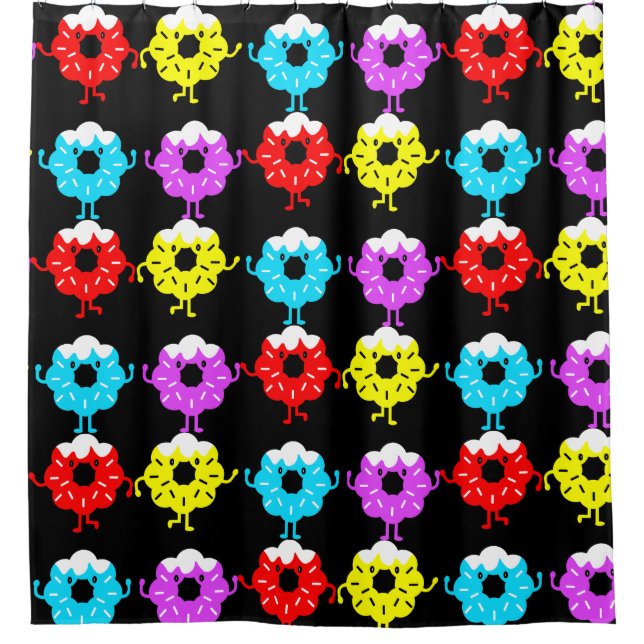 Doughnuts Doughnut Lovers Shower Curtain (Front)