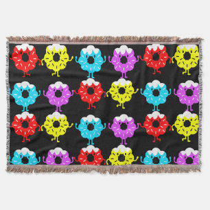 Doughnuts Doughnut Lovers Throw Blanket