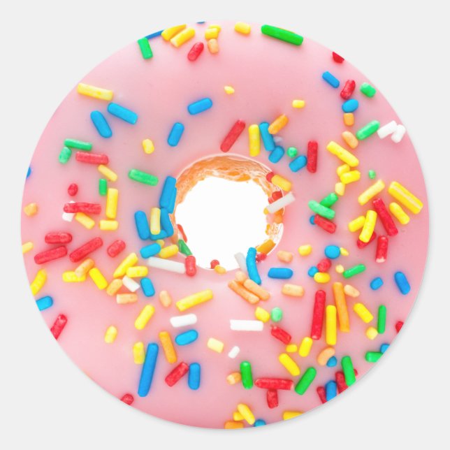 Doughnuts Doughnuts Classic Round Sticker (Front)