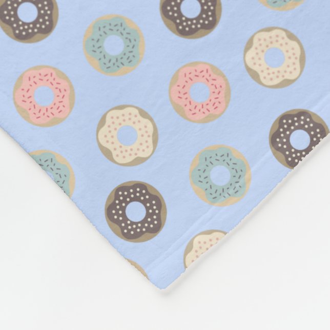 Doughnuts Fleece Blanket (Corner)