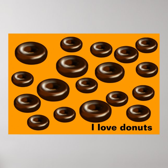 Doughnuts for dad poster (Front)