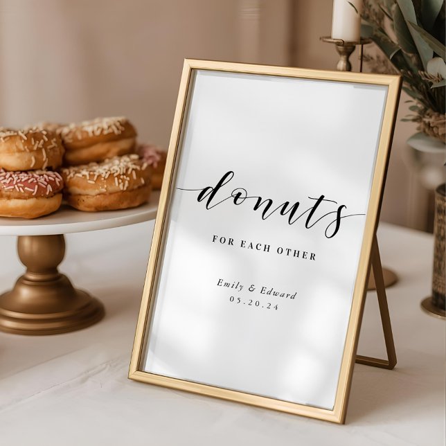 Doughnuts for Each Other Wedding Dessert Table Sig Poster (Creator Uploaded)