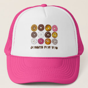 Doughnuts for You Valentine's Day Doughnut Doughnu Trucker Hat