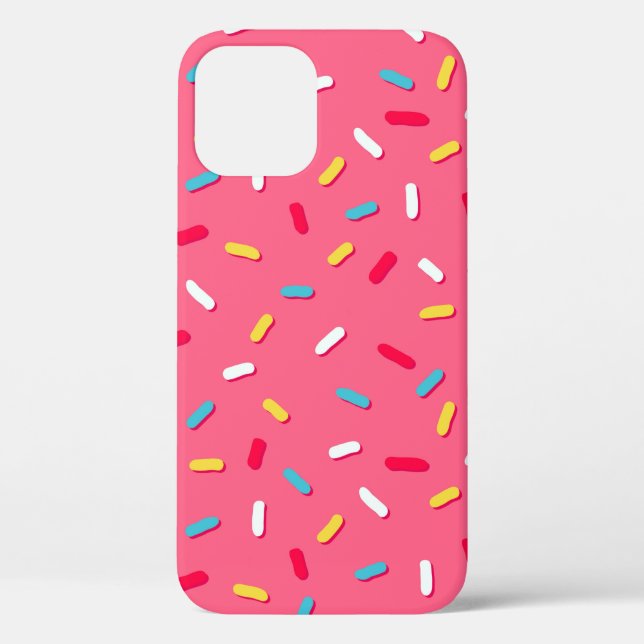 Doughnut's glaze seamless pattern, pink background Case-Mate iPhone case (Back)