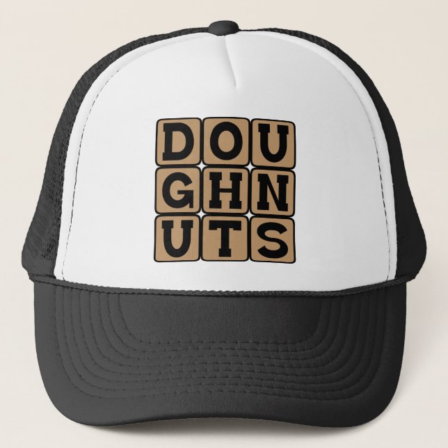 Doughnuts, Holey Breakfast Treats Trucker Hat (Front)