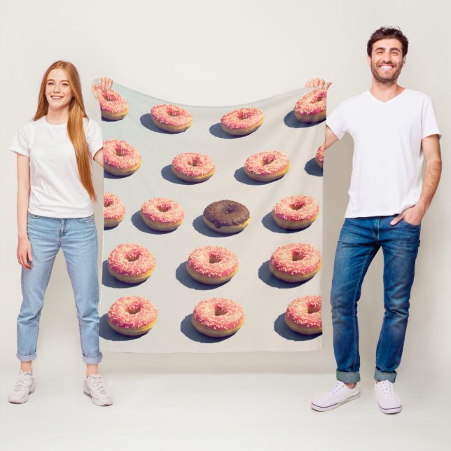 Doughnuts In A Group Fleece Blanket (In Situ)