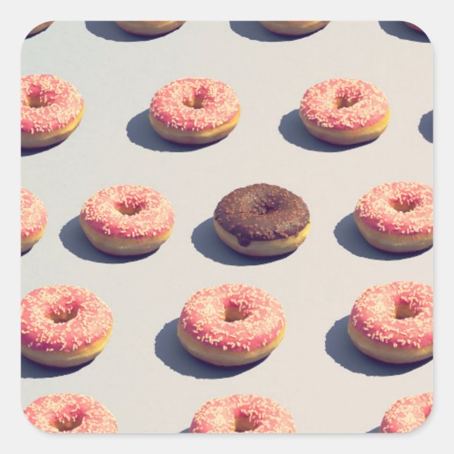 Doughnuts In A Group Square Sticker (Front)