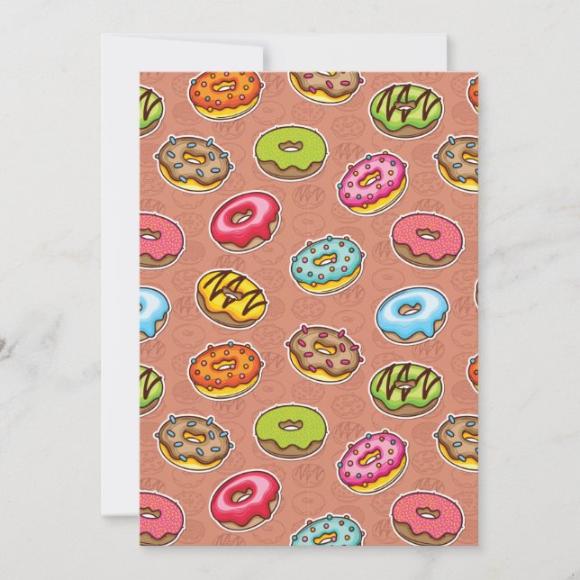 Doughnuts  invitation (Front)
