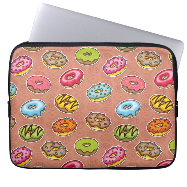 Doughnuts  laptop sleeve (Front)